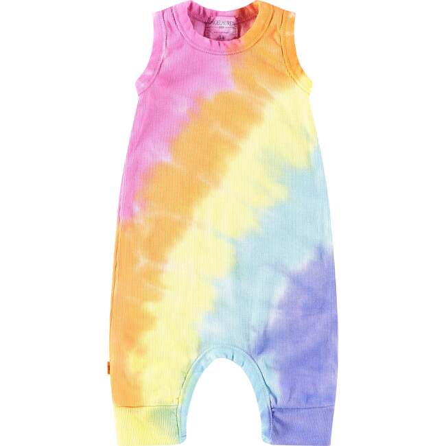 Rainbow Tank Romper, Pink