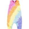 Rainbow Tank Romper, Pink - Rompers - 1 - thumbnail