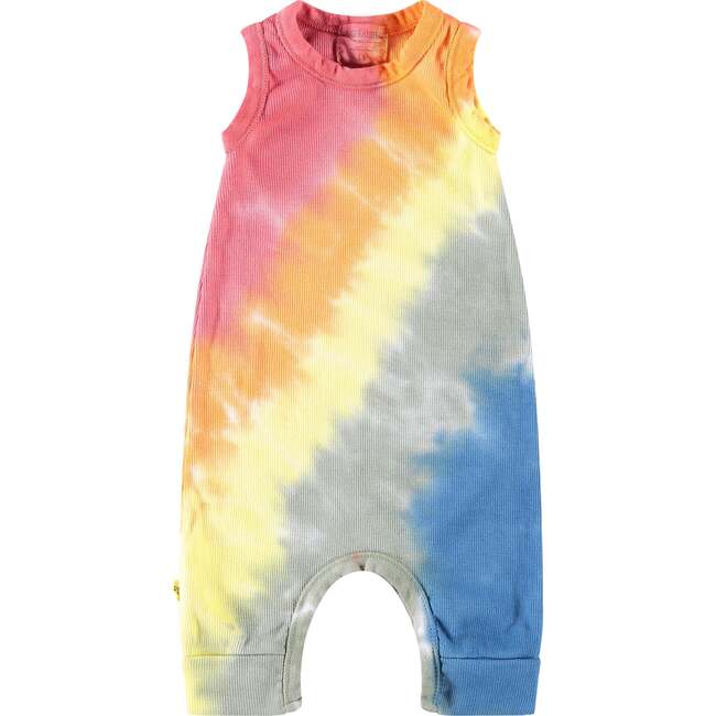 Rainbow Tank Romper, Red