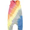 Rainbow Tank Romper, Red - Rompers - 1 - thumbnail