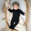 Midnight Ribbed Snoozer - Footie Pajamas - 1 - thumbnail