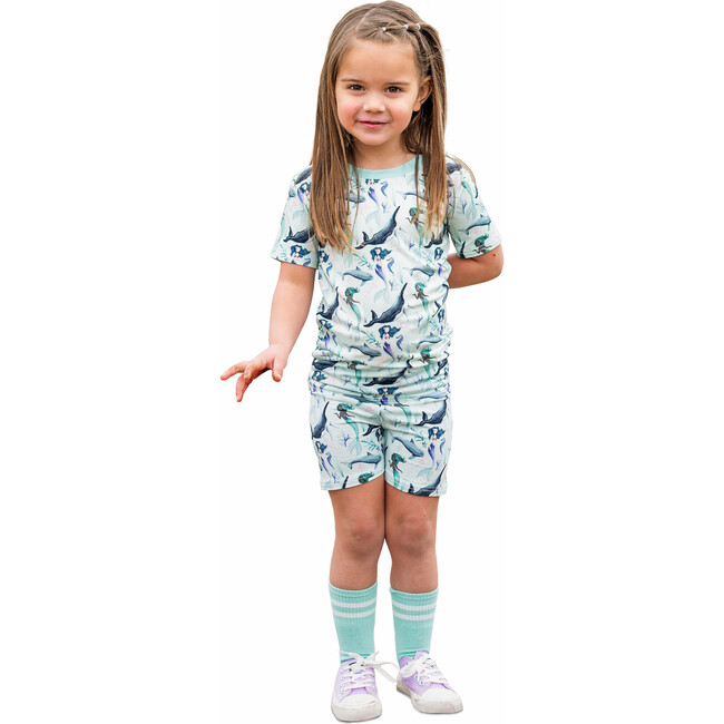 Seafoam Sparkle 2 Piece Shorts Set