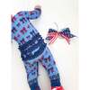 America the Bowtiful Ruffle Footie Snoozer - Footie Pajamas - 3