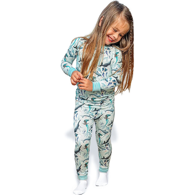 Seafoam Sparkle 2 Piece Pajama Set