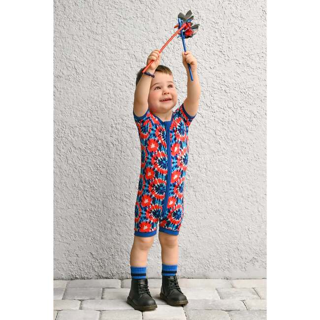Star Spangled Swirl Shorties - Rompers - 6