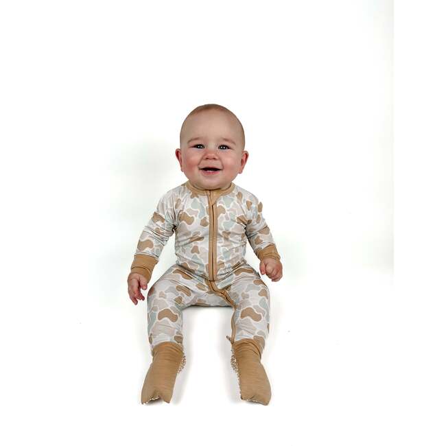 Neutral Desert Camo Snoozer - Footie Pajamas - 2