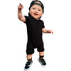 Midnight Ribbed Shorties - Rompers - 1 - thumbnail