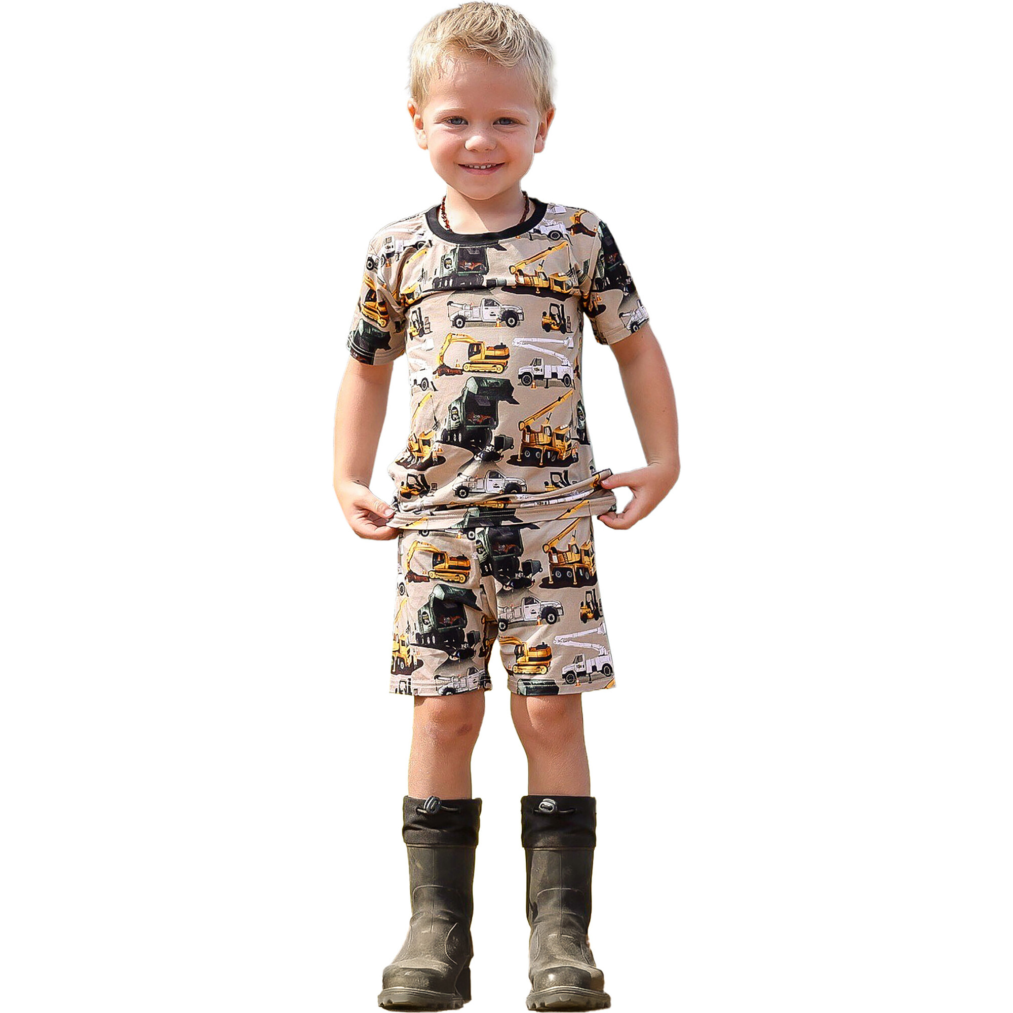 Work Hard, Play Hard 2 Piece Shorts Set - Mixed Apparel Set - 1
