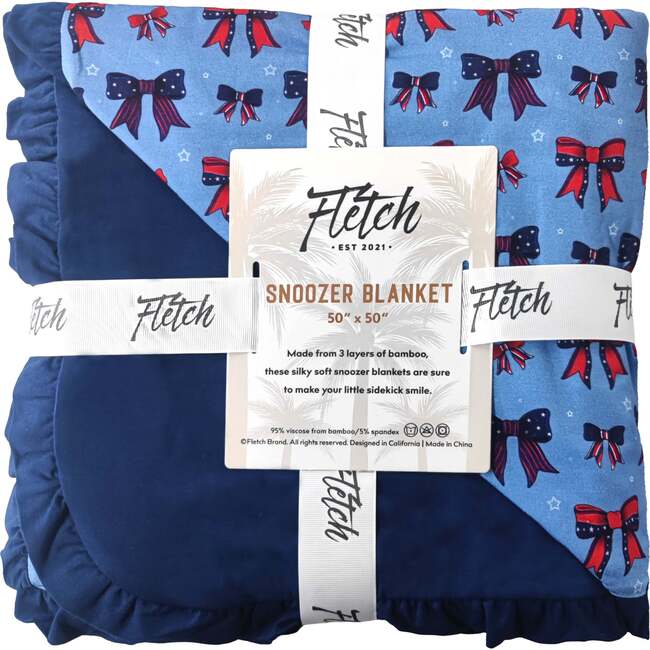 America the Bowtiful Ruffle Blanket