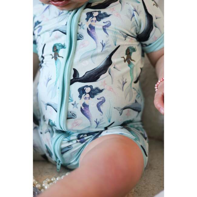 Seafoam Sparkle Shorties - Rompers - 3