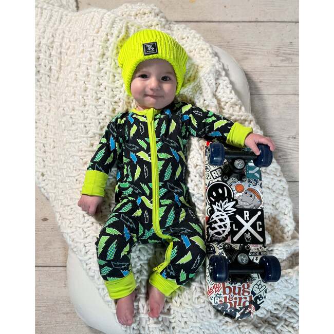 Electric Glow- Glow in the Dark- Snoozer - Footie Pajamas - 3