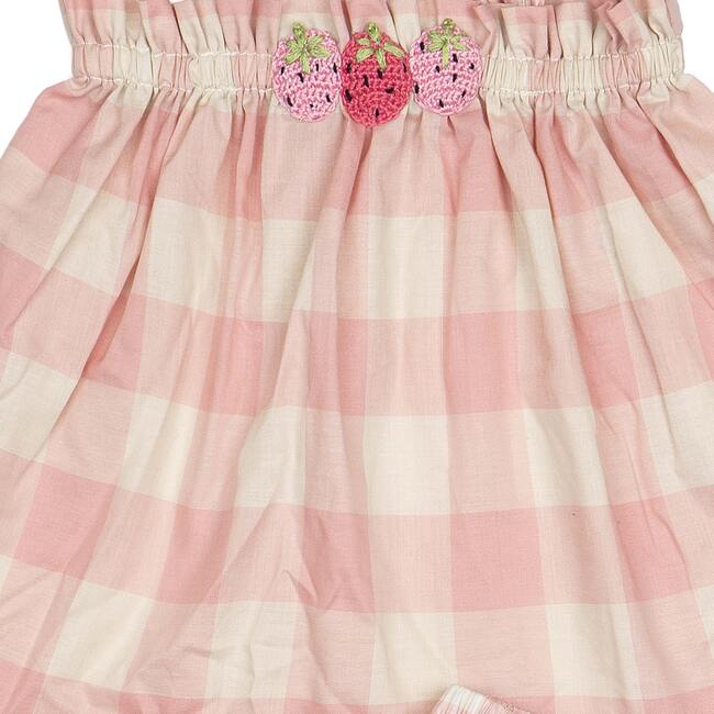 Strawberry Daisy Set, Pink Gingham - Mixed Apparel Set - 2