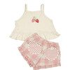 Ruffle Short Set, Strawberry Daisy - Mixed Apparel Set - 1 - thumbnail
