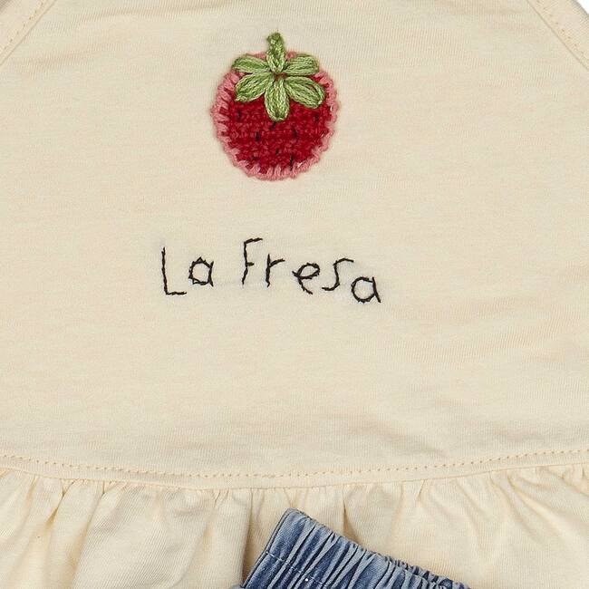 Ruffle Short Set, La Fresa Denim - Mixed Apparel Set - 2