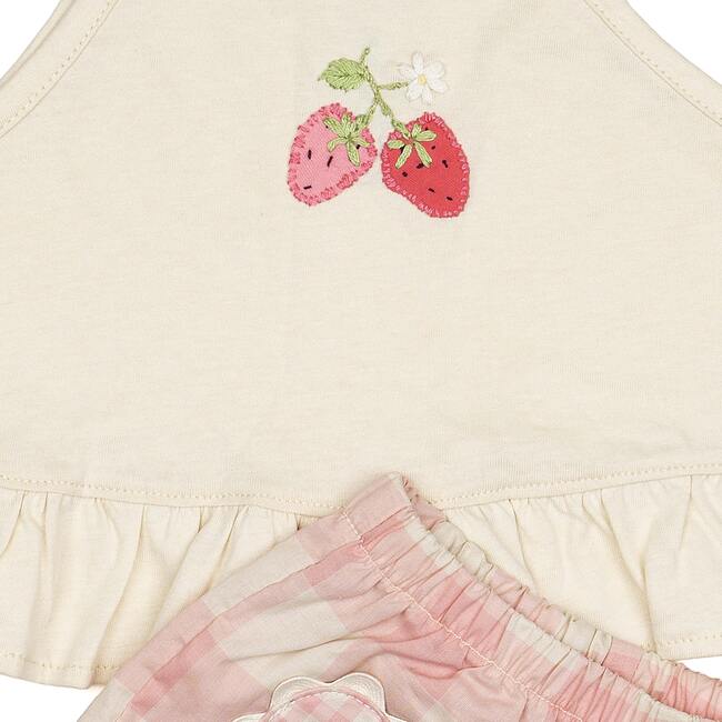 Ruffle Short Set, Strawberry Daisy - Mixed Apparel Set - 2