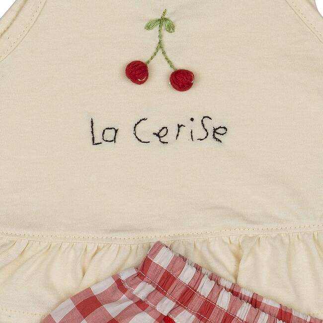 Ruffle Short Set, La Cerise - Mixed Apparel Set - 2