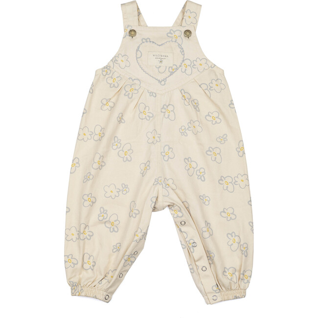 Heart Pocket Overalls, Retro Bloom