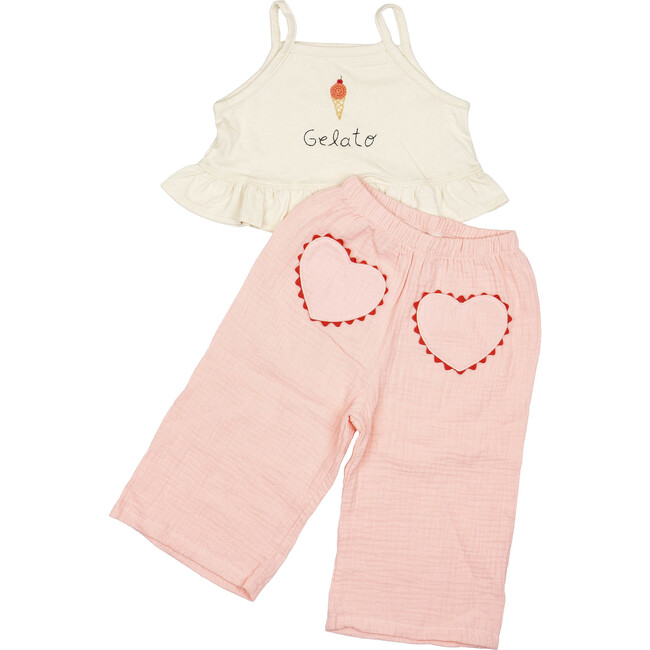 Heart Pant Set, Gelato