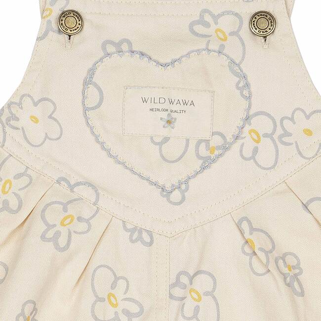 Heart Pocket Overalls, Retro Bloom - Overalls - 2