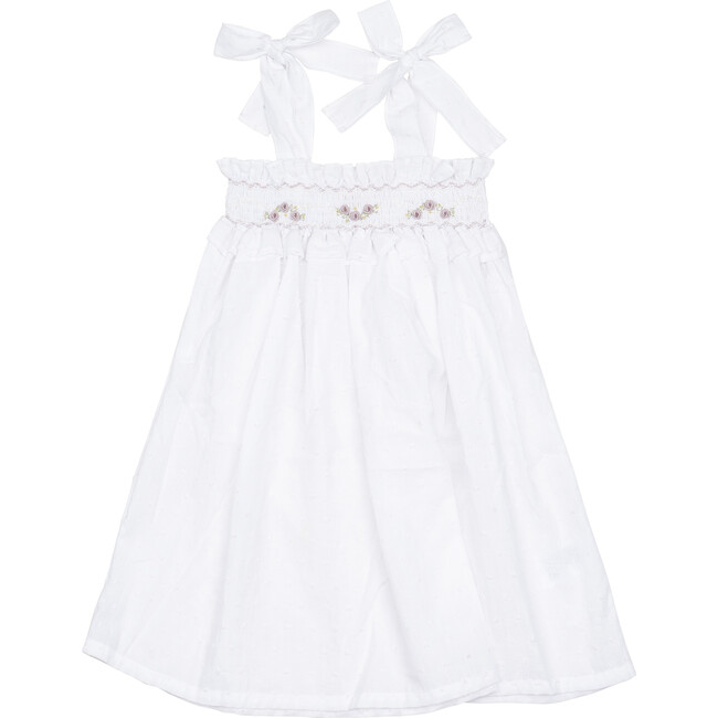 Athena Dress, Ivory Swiss Dot
