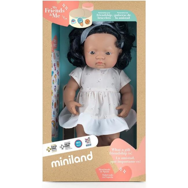 My Friends and Me Collection Hispanic Baby Girl Doll with Black Hair - 15" - Dolls - 5