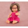 My Friends and Me Collection Brunette Baby Girl Doll with Down Syndrome and Glasses- 15" - Dolls - 2