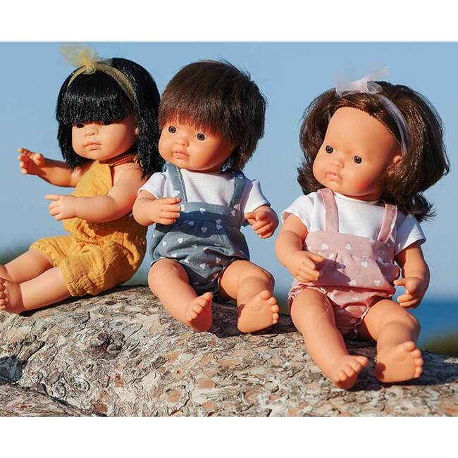 My Friends and Me Collection Asian Baby Girl Doll with Black Hair - 15" - Dolls - 5