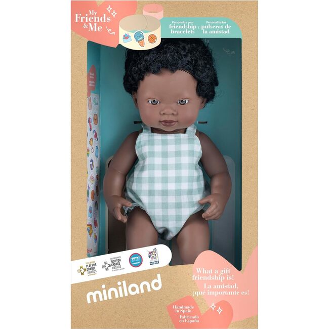My Friends and Me Collection African Baby Boy Doll with Black Hair - 15" - Dolls - 4