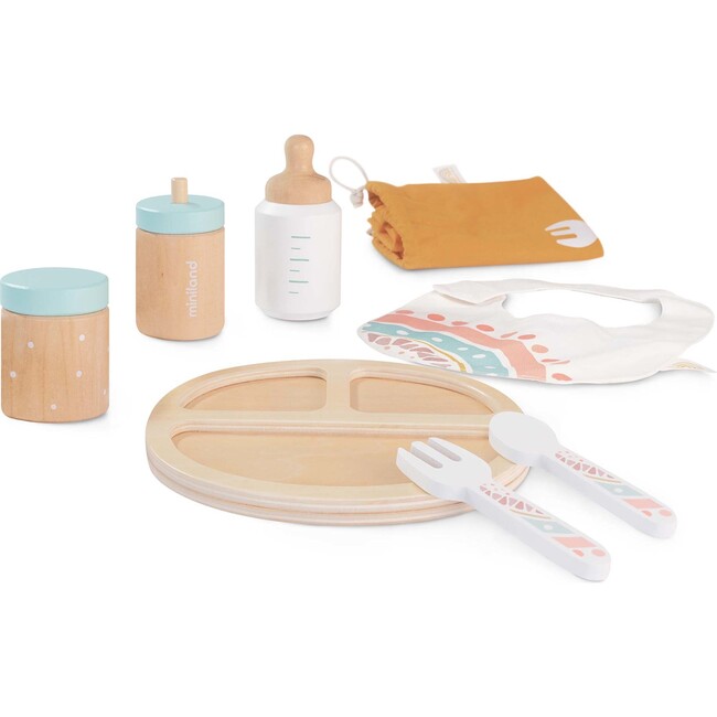Wooden Feeding Set Doll Accessory Play Set