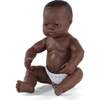 Newborn Baby Boy Doll - African - 15 3/4" - Dolls - 1 - thumbnail