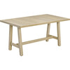 Teamson Home Spacious Table & Seats with Thick Cushions Outdoor Dining Set- Eucalyptus Wood - Outdoor Home - 7
