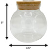 Glass Terrarium: 4" With Cork & 3 LEDs - 2 Pack - Arts & Crafts - 3