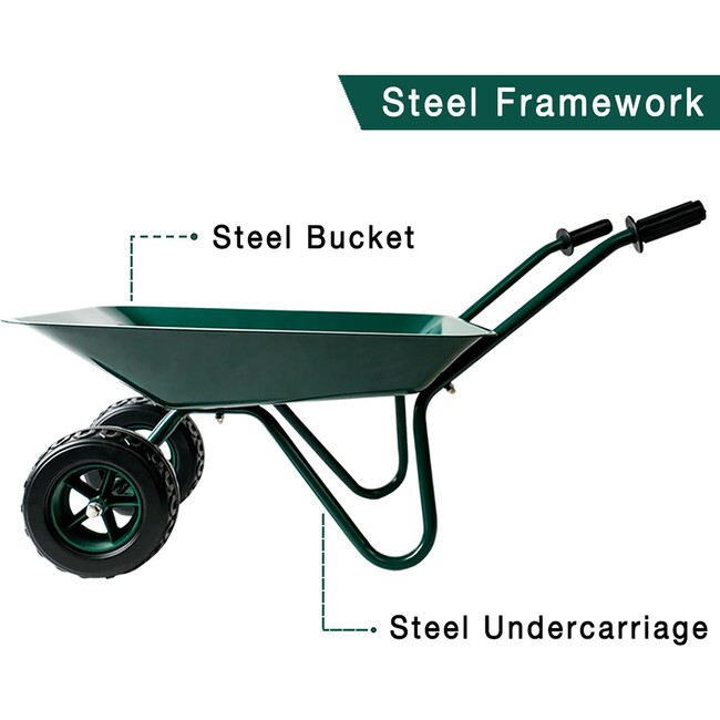 Trimate: Wheelbarrow - Hunter Green - Outdoor Games - 4