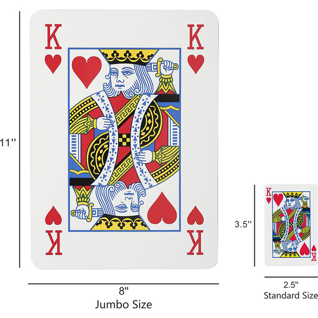 Trimate: Jumbo Playing Cards 8"x11" - Games - 2