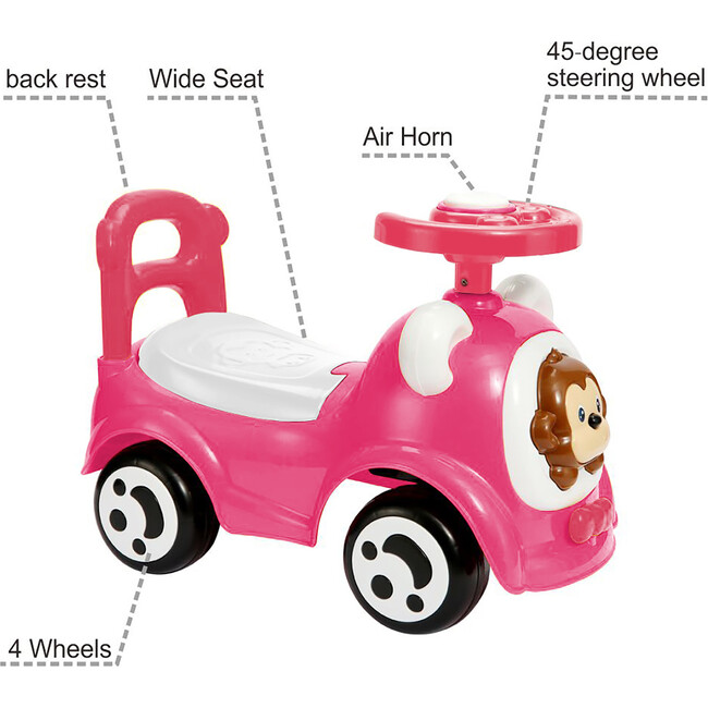 Trimate: Push & Ride Racer - Pink - Ride-Ons - 3