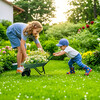 Trimate: Wheelbarrow - Hunter Green - Outdoor Games - 7