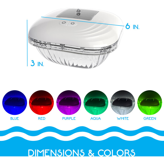 Floating Pool Lights: Solar - Pool Toys - 4