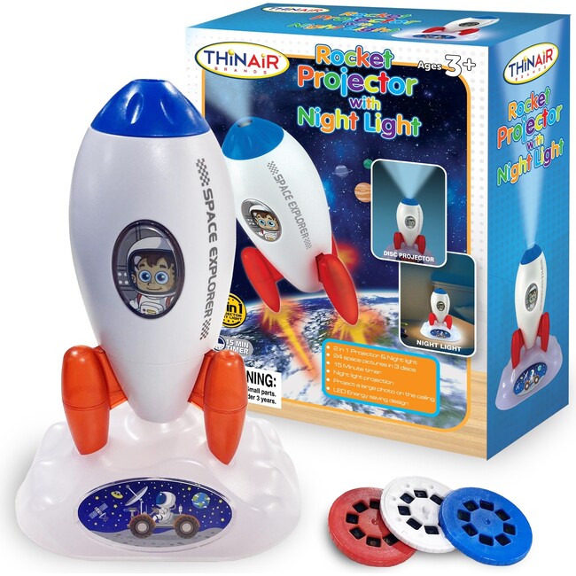Playful Minds: Projector Night Light - Rocket