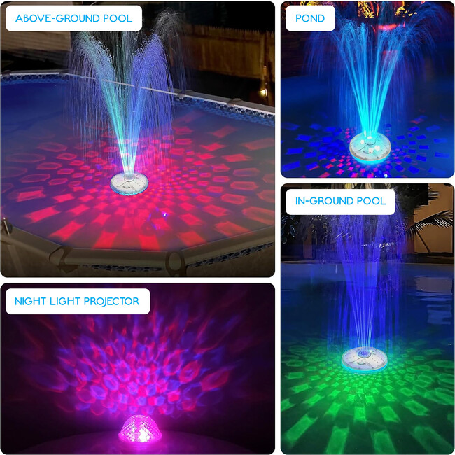 Floating Pool Lights: Fountain - Pool Toys - 2