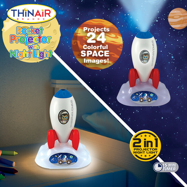 Playful Minds: Projector Night Light - Rocket - Play Kits - 2