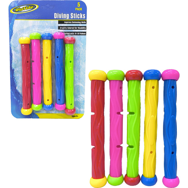 Rainbow Dive Sticks - Pool Toys - 6