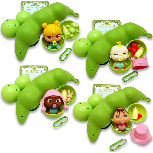 Pea Pod Babies: Collectible Mystery Surpise - 4 Pack