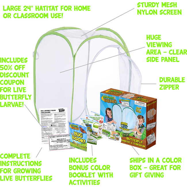 Nature Bound: Butterfly Habitat & Terrarium - Outdoor Games - 4