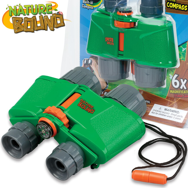 Nature Bound: Binoculars With Compass - Outdoor Games - 3