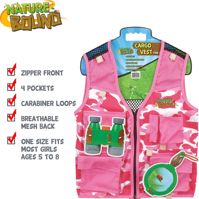 Nature Bound: Cargo Vest - Pink Camo - Outdoor Games - 4
