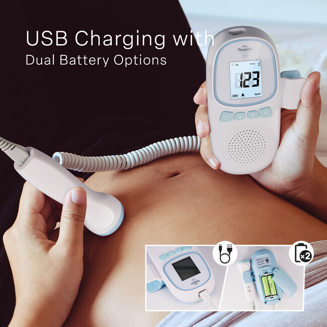 Portable Ultrasound Fetal Doppler: Blue - Belly Oils & Bump Care - 7