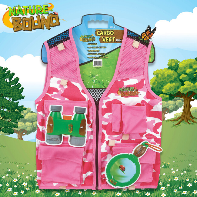 Nature Bound: Cargo Vest - Pink Camo - Outdoor Games - 6