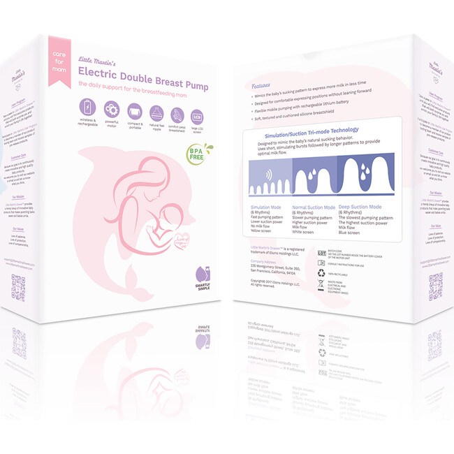 Electric Double Breast Pump: Pink - Lactation Support - 3