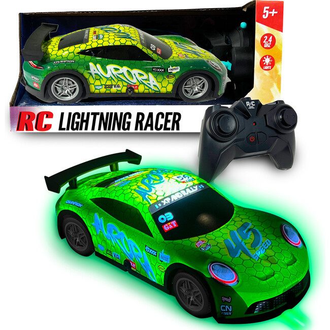 Hyper Drive: RC Lightning Racer - Green & Yellow