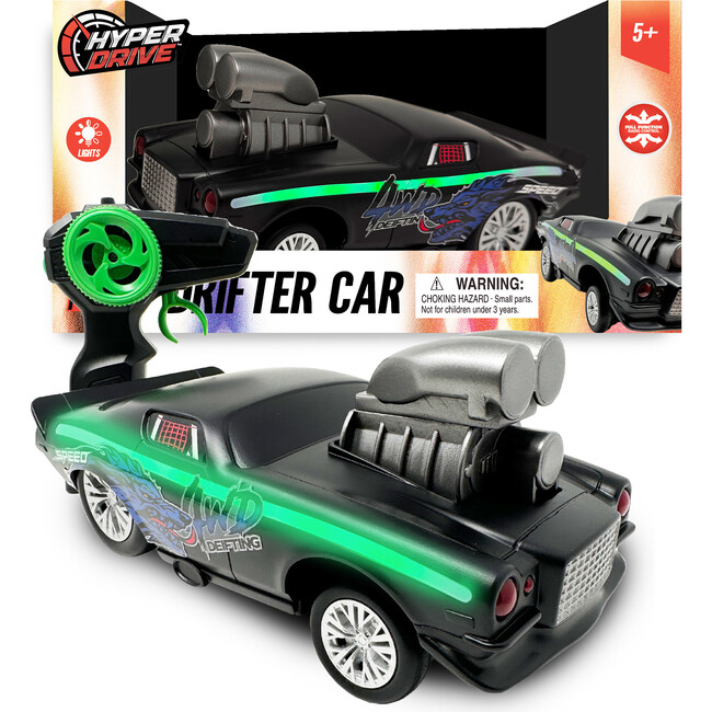 Hyper Drive: RC Drifter Car - Black & Green